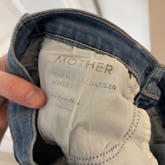 698 Mother Denim The Mid Rise Dazzler Ankle in Home Before Dawn Size 25 - Picture 8 of 10